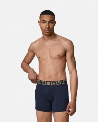 Långa boxershorts i bomullsjersey Långa boxershorts i bomullsjersey