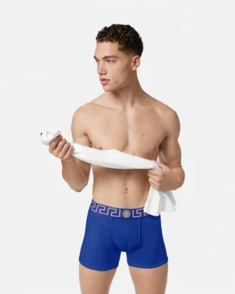 Långa boxershorts i bomullsjersey Långa boxershorts i bomullsjersey