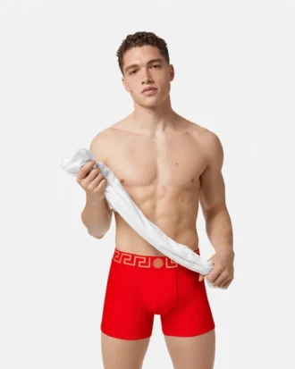 Långa boxershorts i bomullsjersey Långa boxershorts i bomullsjersey