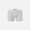 Långa boxershorts i ribbad bomull Långa boxershorts i ribbad bomull