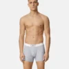 Långa boxershorts i ribbad bomull Långa boxershorts i ribbad bomull