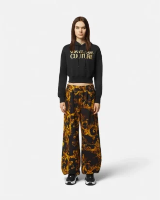 Logo Crop Hoodie