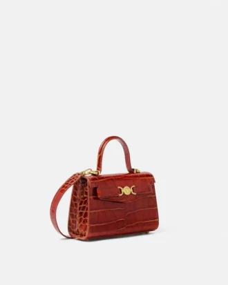 Medusa 95 Small Croc-Effect Top-Handle