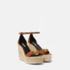 Medusa 95 Suede Wedge Sandals 120 mm