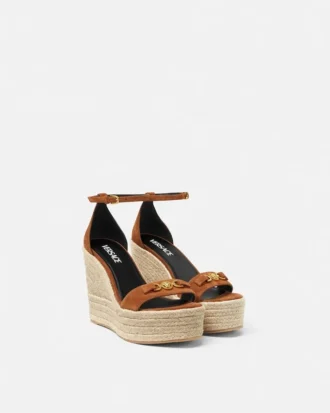 Medusa 95 Suede Wedge Sandals 120 mm