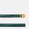 Medusa Biggie Croc-Effect Belt 3 cm Medusa Biggie Croc-Effect Belt 3 cm