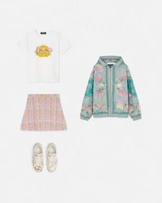 Medusa Coral Kids T-shirt med nitar