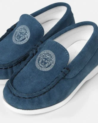 Medusa Suede Kids Loafers