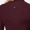 Merinoulltröja med ribbstickning Merinoulltröja med ribbstickning