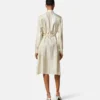 Midi-skjortklänning i tryckt silkes-twill Midi-skjortklänning i tryckt silkes-twill