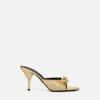 Opera Bow Metallic Mules 85 mm Opera Bow Metallic Mules 85 mm