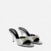 Opera Bow Metallic Mules 85 mm Opera Bow Metallic Mules 85 mm
