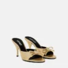 Opera Bow Metallic Mules 85 mm Opera Bow Metallic Mules 85 mm