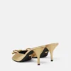 Opera Bow Metallic Mules 85 mm Opera Bow Metallic Mules 85 mm