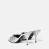Opera Bow Metallic Mules 85 mm Opera Bow Metallic Mules 85 mm