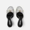 Opera Bow Metallic Mules 85 mm Opera Bow Metallic Mules 85 mm