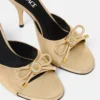 Opera Bow Metallic Mules 85 mm Opera Bow Metallic Mules 85 mm
