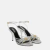 Opera Bow Metallic Sandals 85 mm Opera Bow Metallic Sandals 85 mm