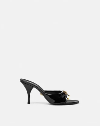 Opera Bow Patent Mules 85 mm