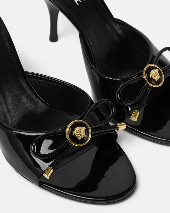 Opera Bow Patent Mules 85 mm Opera Bow Patent Mules 85 mm