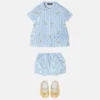 Pinstripe Pin Baby Dress Set Pinstripe Pin Baby Dress Set