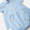 Pinstripe Pin Baby Dress Set Pinstripe Pin Baby Dress Set