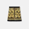 Plisserad minikjol i tryckt silkes-twill Plisserad minikjol i tryckt silkes-twill
