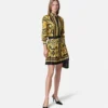Plisserad minikjol i tryckt silkes-twill Plisserad minikjol i tryckt silkes-twill