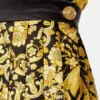 Plisserad minikjol i tryckt silkes-twill Plisserad minikjol i tryckt silkes-twill