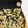 Plisserad minikjol i tryckt silkes-twill Plisserad minikjol i tryckt silkes-twill