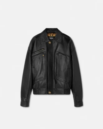 Plongé läderblousonjacka