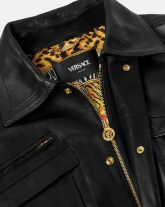 Plongé läderblousonjacka