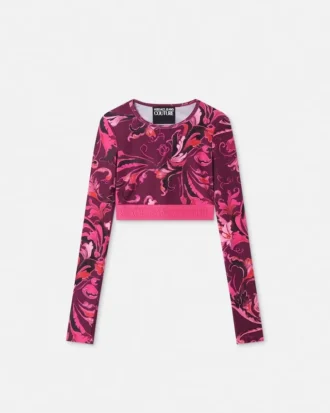 Porcelain Barocco Crop Top Porcelain Barocco Crop Top