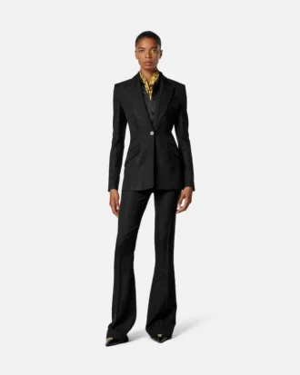 Python-jacquardblazer i ullblandning