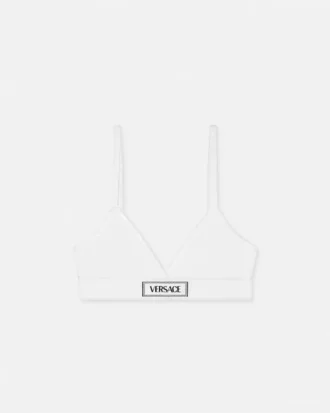 Ribbad bralette i bomull