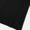 Ribbad stickad draperad klänning med säkerhetsnål Ribbad stickad draperad klänning med säkerhetsnål