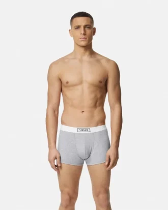Ribbade boxershorts i bomull