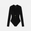 Safety Pin Draped Fitted Bodysuit Safety Pin Draped Fitted Bodysuit