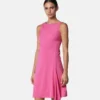 Safety Pin Draped Flared Mini Dress
