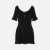 Safety Pin Knit Flared Mini Dress Safety Pin Knit Flared Mini Dress