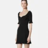 Safety Pin Knit Flared Mini Dress Safety Pin Knit Flared Mini Dress