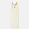 Safety Pin Twisted Shift Midi Dress Safety Pin Twisted Shift Midi Dress