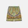 Silkeshorts med Wild Cats-tryck Silkeshorts med Wild Cats-tryck