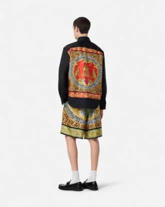 Silkeshorts med Wild Cats-tryck