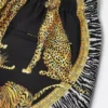 Silkeshorts med Wild Cats-tryck Silkeshorts med Wild Cats-tryck