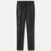 Slim fit-byxor i jacquardull och viskos Slim fit-byxor i jacquardull och viskos