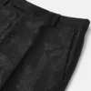 Slim fit-byxor i jacquardull och viskos Slim fit-byxor i jacquardull och viskos