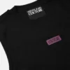 Slim fit-linne med ribbad kant och logotyp Slim fit-linne med ribbad kant och logotyp