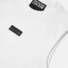 Slim fit-linne med ribbad kant och logotyp Slim fit-linne med ribbad kant och logotyp