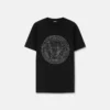Smyckad slim fit-T-shirt i bomullsjersey